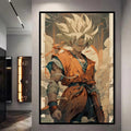 Goku SSJ Decorative Canvas Wall Poster - Item - BYTOODAY