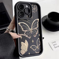 Golden Butterflies Patterned Phone Case - Item - BYTOODAY