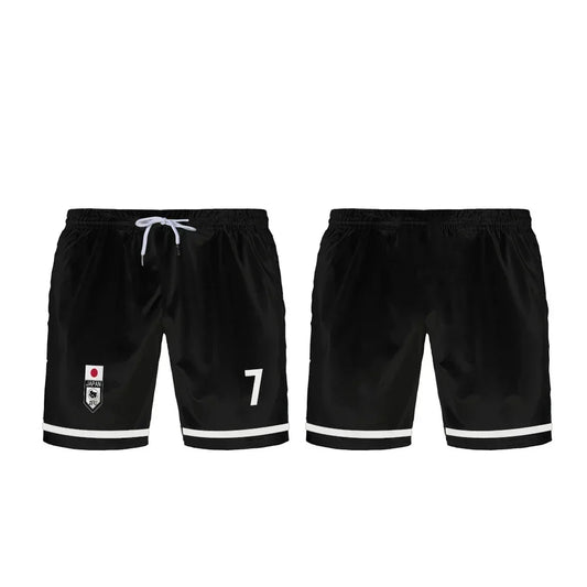 Hayate's Black Custom Shorts Blue Lock U20 Japan Team - BYTOODAY