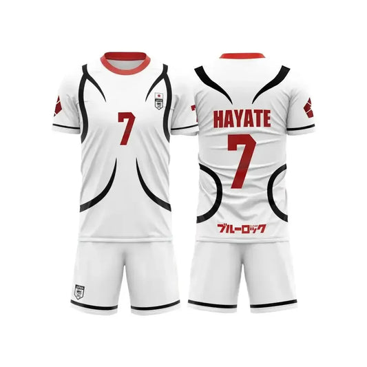 Hayate's Custom White Set Blue Lock U-20 Japan Team - BYTOODAY