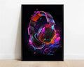 Headphones Pattern Decorative Wall Poster - Item - BYTOODAY