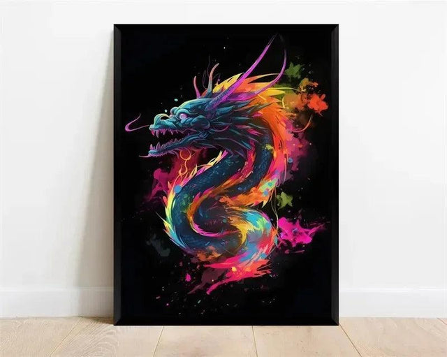 Japanese Dragon Decorative Wall Poster - Item - BYTOODAY