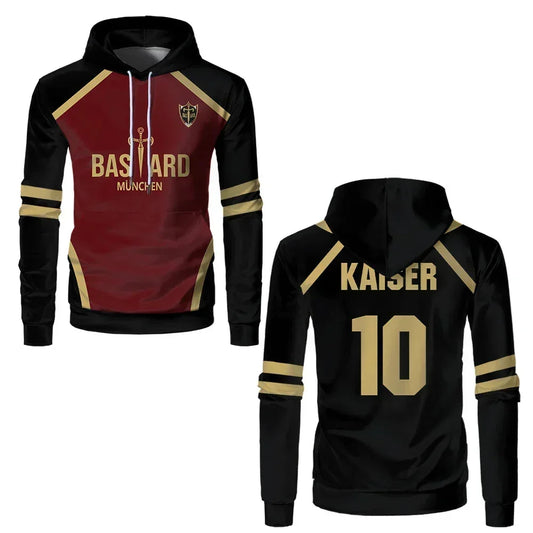 Kaiser's Custom Blue Lock Bastard Munchen Hoodie - BYTOODAY