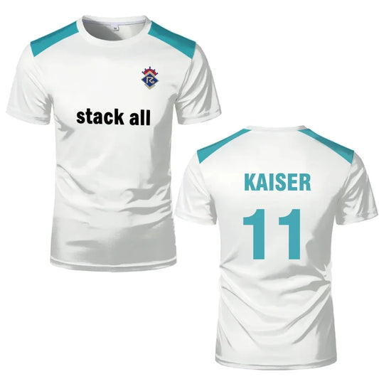 Kaiser's Custom Jersey Blue Lock Re AI Team - BYTOODAY
