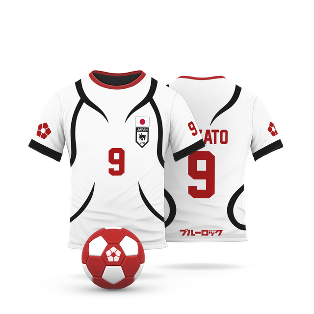 Kitsunezato Cosplay Anime Blue Lock U20 Japan Team White Jersey - Item - BYTOODAY