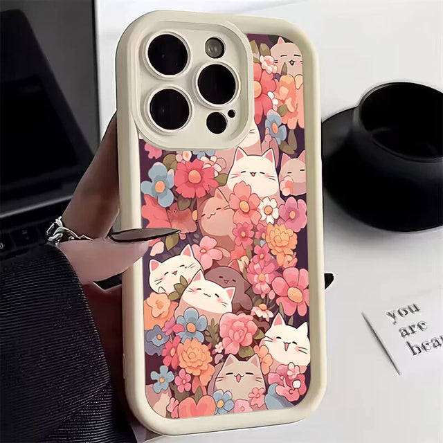 Kitties & Bunnies Silicone Protective Phone Case - Item - BYTOODAY