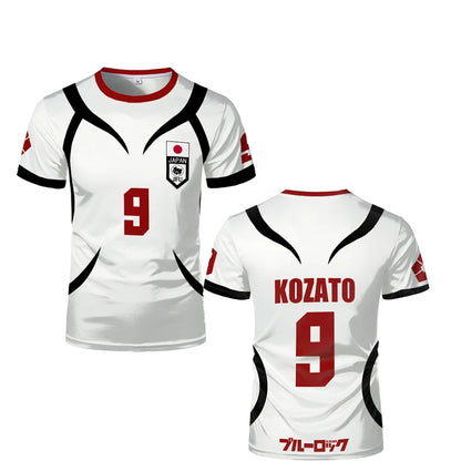 Kozato's White Jersey Cosplay Anime Blue Lock U20 Japan Team - BYTOODAY