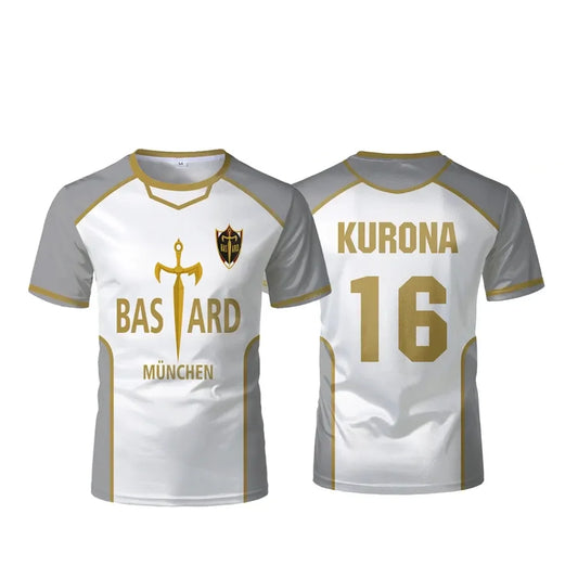 Kurona Bastard Munchen Blue Lock White Jersey - BYTOODAY