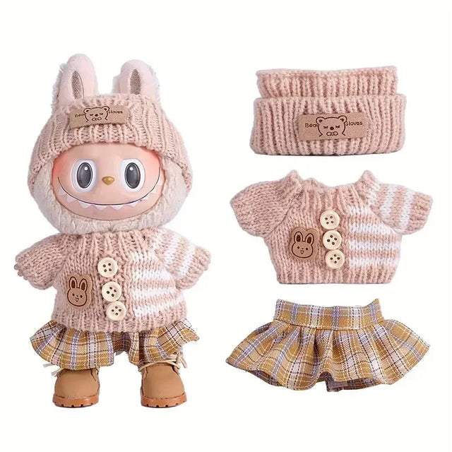 Labubu Dolls Clothing - Winter Outfit - Item - BYTOODAY