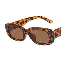 Leopard Rectangular Vintage Sunglasses - Item - BYTOODAY