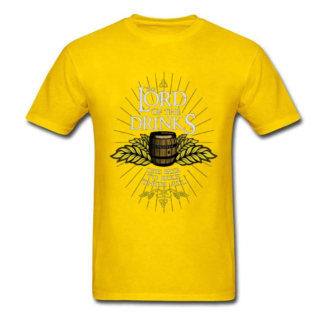 "Lord of the Drinks" Parody Theme Printed T-Shirt - Item - BYTOODAY