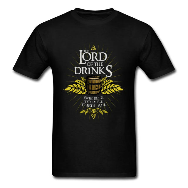 "Lord of the Drinks" Parody Theme Printed T-Shirt - Item - BYTOODAY