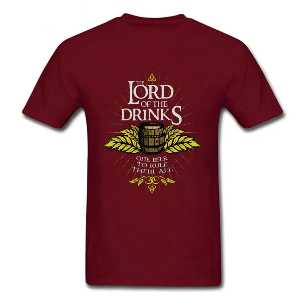 "Lord of the Drinks" Parody Theme Printed T-Shirt - Item - BYTOODAY