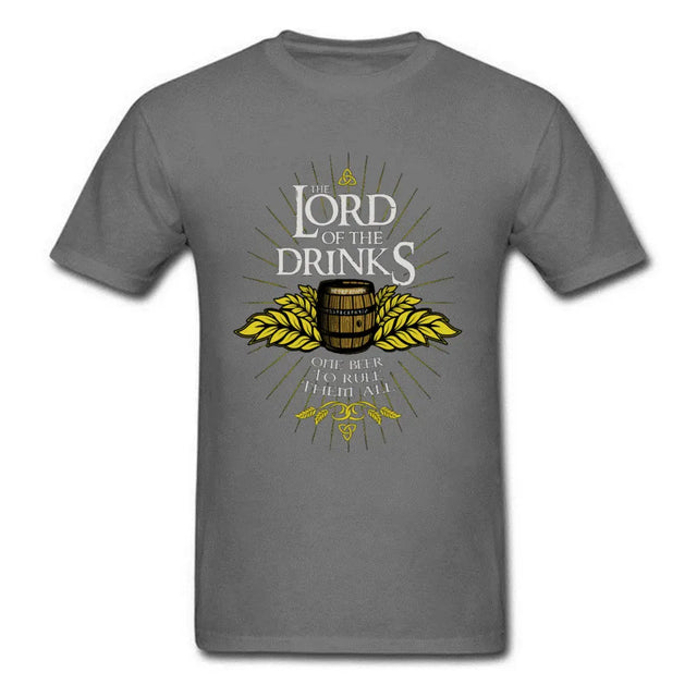 "Lord of the Drinks" Parody Theme Printed T-Shirt - Item - BYTOODAY