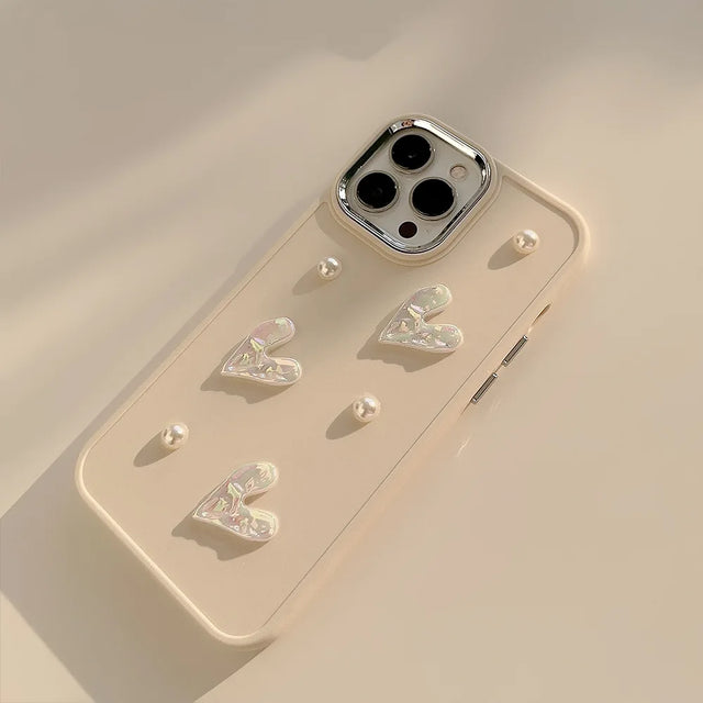 Lovely 3D Hearts Phone Case - Item - BYTOODAY