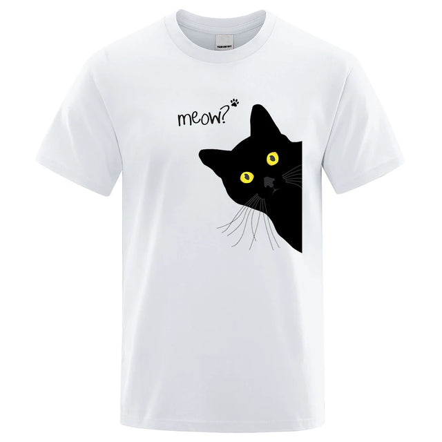 "Meow ? Black Cat" Unisex T-shirt - Item - BYTOODAY