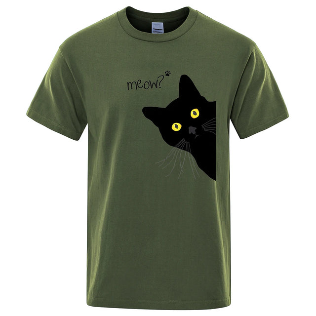 "Meow ? Black Cat" Unisex T-shirt - Item - BYTOODAY