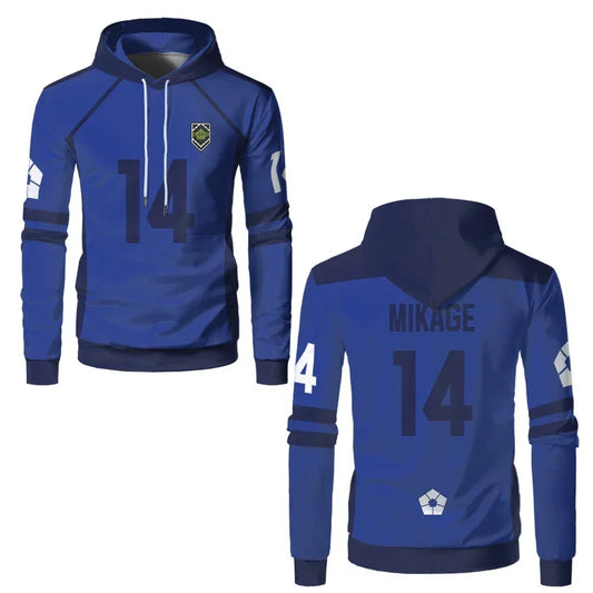 Mikage's Custom Blue Lock Eleven Hoodie - BYTOODAY