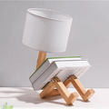 Modern Wooden Decorative Robot Shaped Lamp 110-240V - Item - BYTOODAY