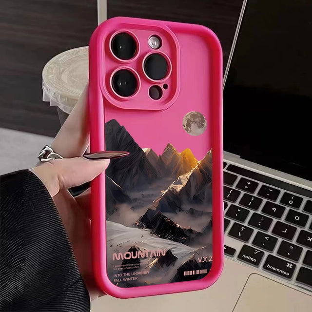 Mountains Under the Moon Protective Phone Case - Item - BYTOODAY