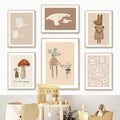 Mushroom & Mouse Patterns Canvas Wall Cute Decoration - Item - BYTOODAY