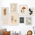 Mushroom & Mouse Patterns Canvas Wall Cute Decoration - Item - BYTOODAY