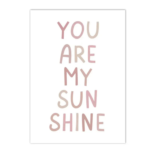 "My Sunshine" Cute Pink Wall Decor - Item - BYTOODAY