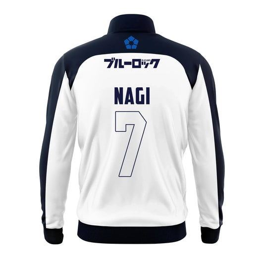 Nagi Customized Jacket Blue Lock Team White - BYTOODAY