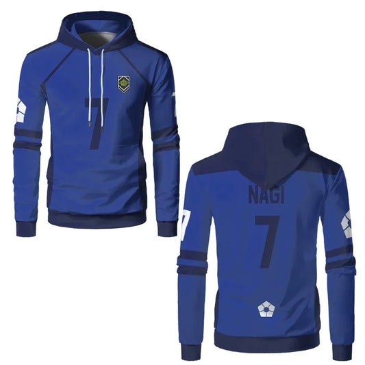 Nagi's Custom Blue Lock Eleven Hoodie - BYTOODAY