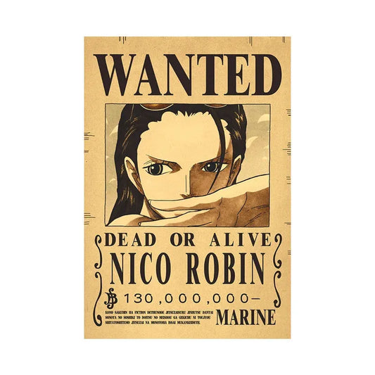 Nico Robin One Piece WANTED Custom Wall Poster - Item - BYTOODAY