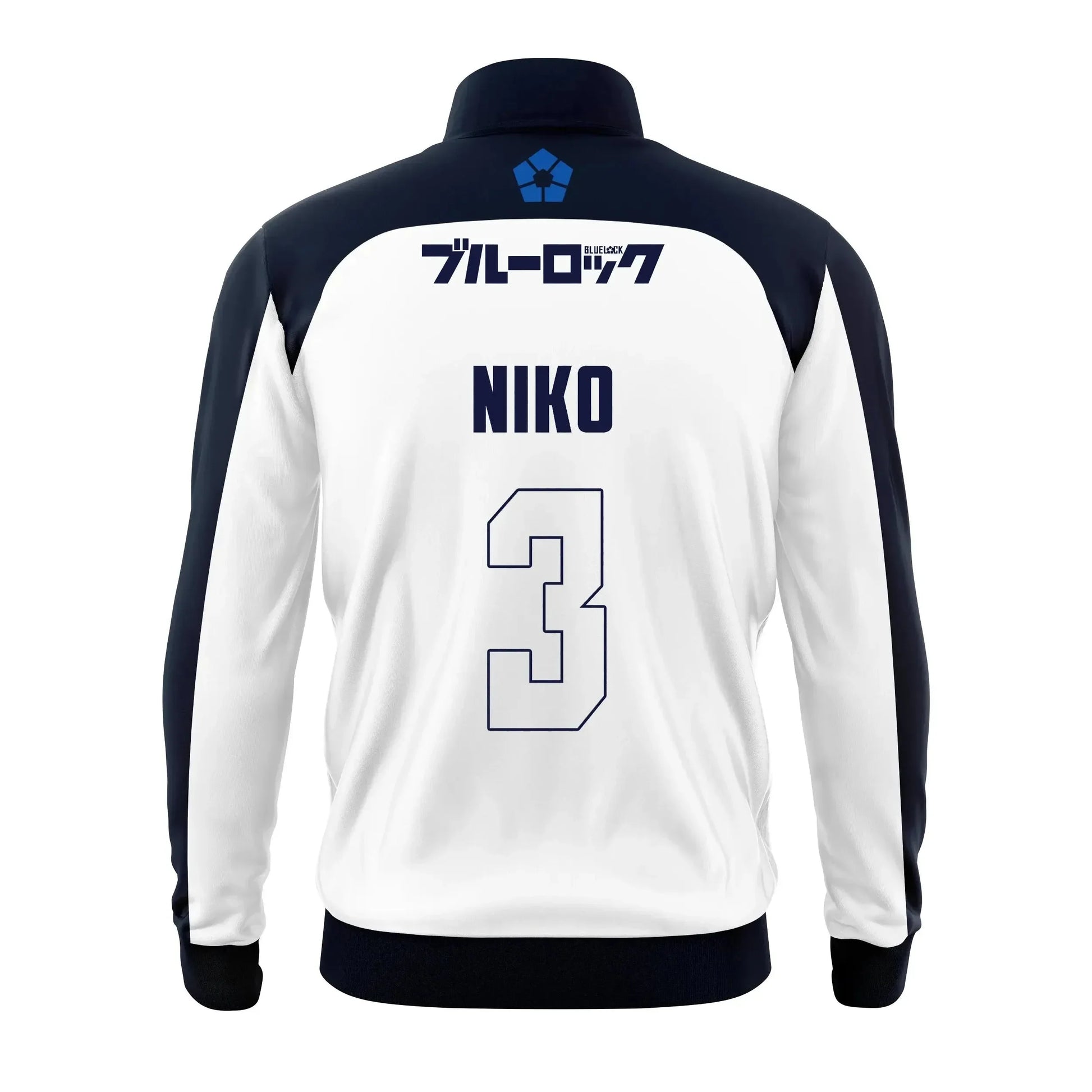 Niko Customized Jacket Blue Lock Team White - BYTOODAY