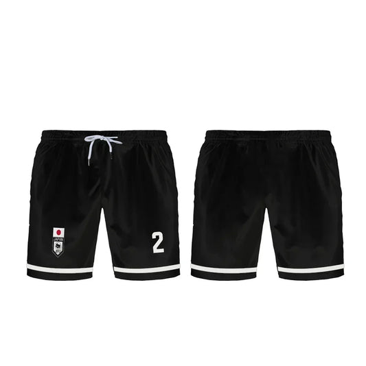 Oliver's Black Custom Shorts Blue Lock U20 Japan Team - BYTOODAY
