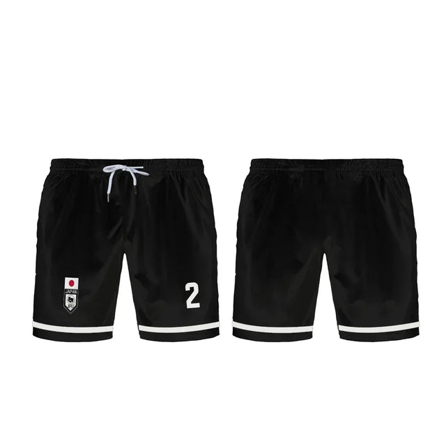Oliver's Black Custom Shorts Blue Lock U20 Japan Team - BYTOODAY