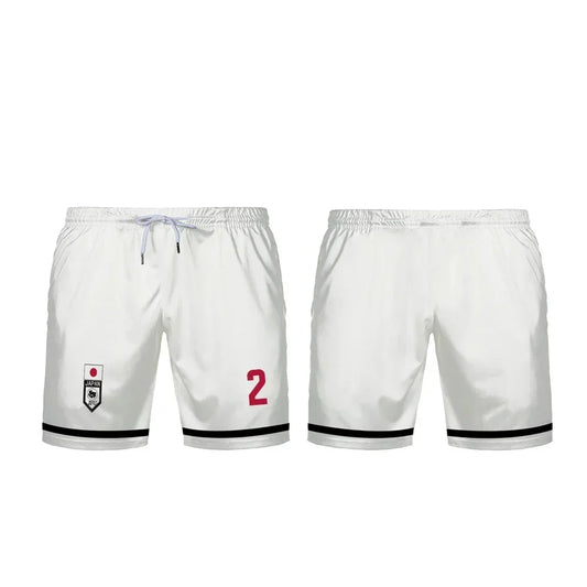 Oliver's White Custom Shorts Blue Lock U20 Japan Team - BYTOODAY