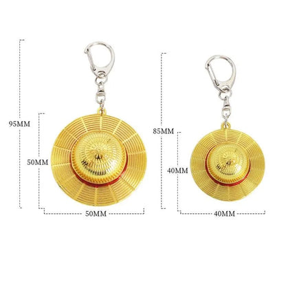 One Piece Cosplay Straw Hat Keychain - Item - BYTOODAY