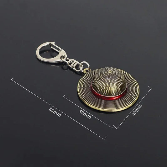 One Piece Cosplay Straw Hat Keychain - Item - BYTOODAY