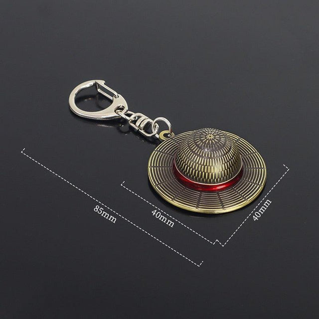 One Piece Cosplay Straw Hat Keychain - Item - BYTOODAY