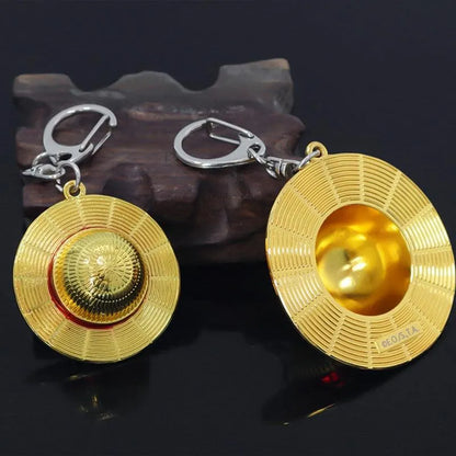 One Piece Cosplay Straw Hat Keychain - Item - BYTOODAY