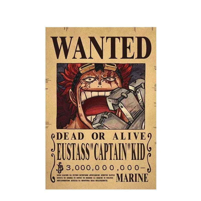 One Piece WANTED Bounty Custom Wall Poster - Item - BYTOODAY