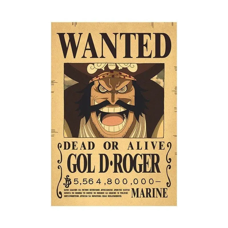 One Piece WANTED Bounty Custom Wall Poster - Item - BYTOODAY