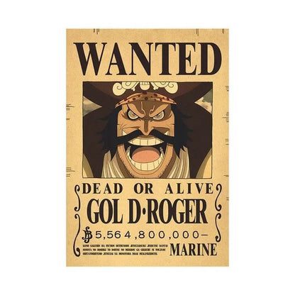 One Piece WANTED Bounty Custom Wall Poster - Item - BYTOODAY
