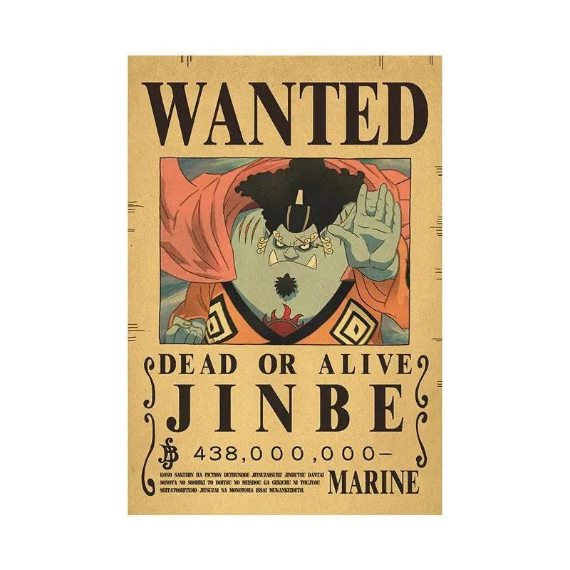 One Piece WANTED Bounty Custom Wall Poster - Item - BYTOODAY