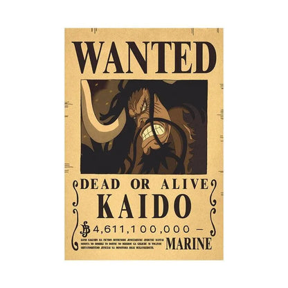 One Piece WANTED Bounty Custom Wall Poster - Item - BYTOODAY