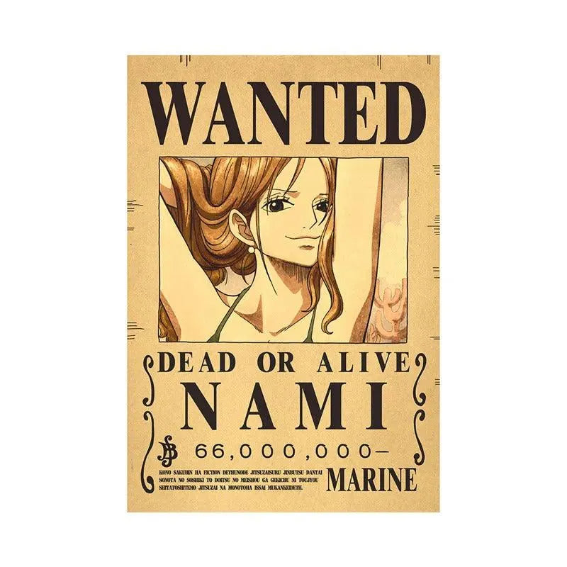 One Piece WANTED Bounty Custom Wall Poster - Item - BYTOODAY
