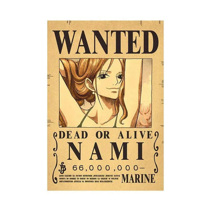 One Piece WANTED Bounty Custom Wall Poster - Item - BYTOODAY