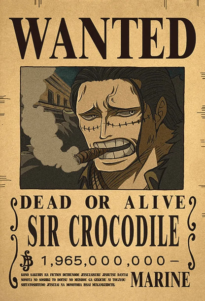 One Piece WANTED Bounty Custom Wall Poster - Item - BYTOODAY