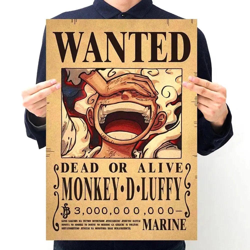 One Piece WANTED Bounty Custom Wall Poster - Item - BYTOODAY