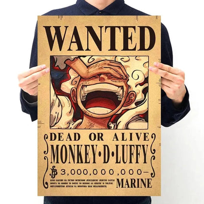 One Piece WANTED Bounty Custom Wall Poster - Item - BYTOODAY