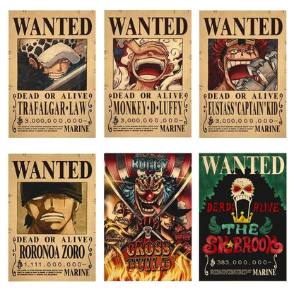 One Piece WANTED Bounty Custom Wall Poster - Item - BYTOODAY
