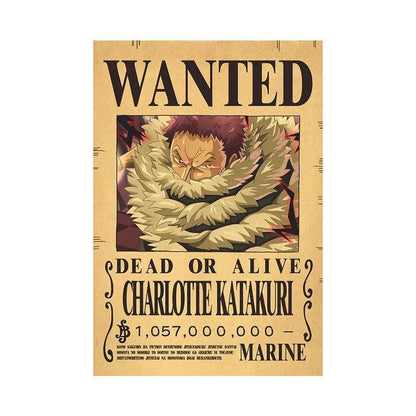 One Piece WANTED Bounty Custom Wall Poster - Item - BYTOODAY